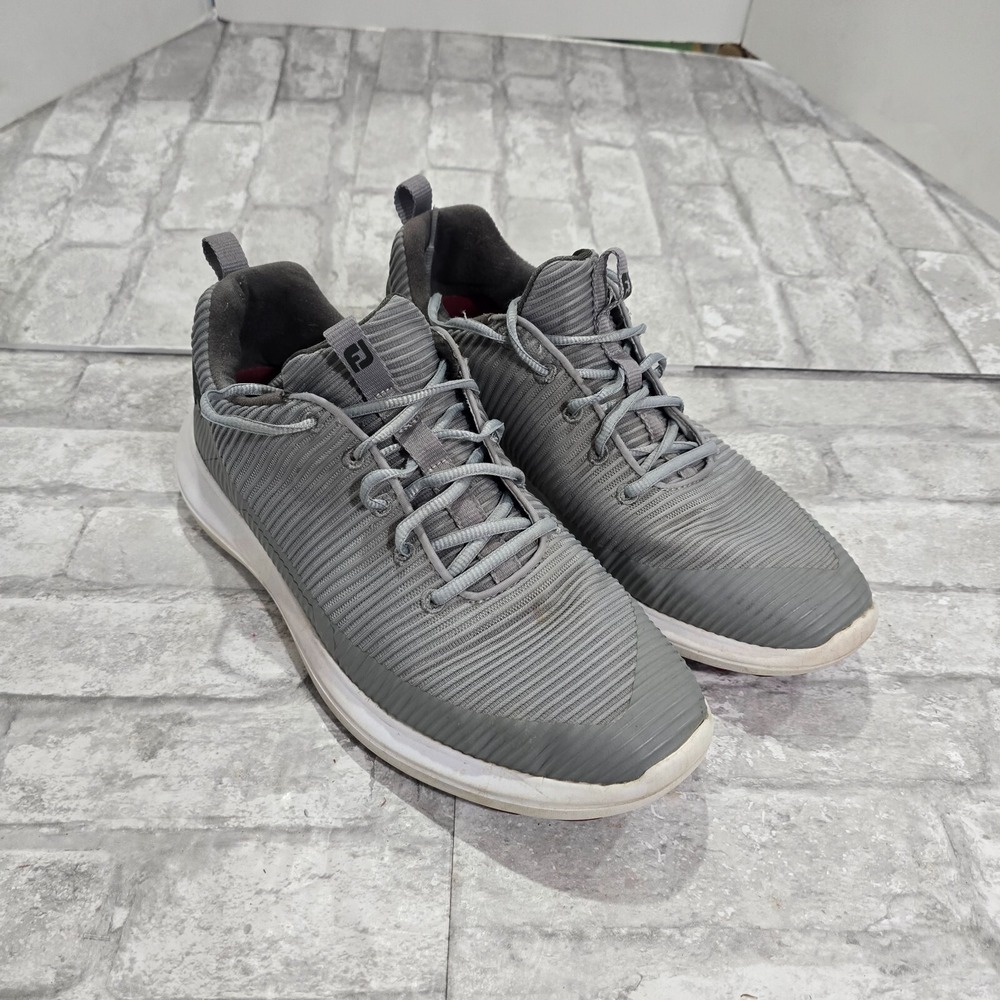 FootJoy Mens 10 M FJ Flex XP Spikeless Golf Shoes Gray 56251 Lace Up